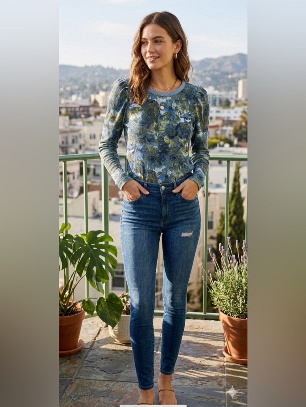 Joe's Jeans Dark Blue Skinny Jeans with Subtle Distress